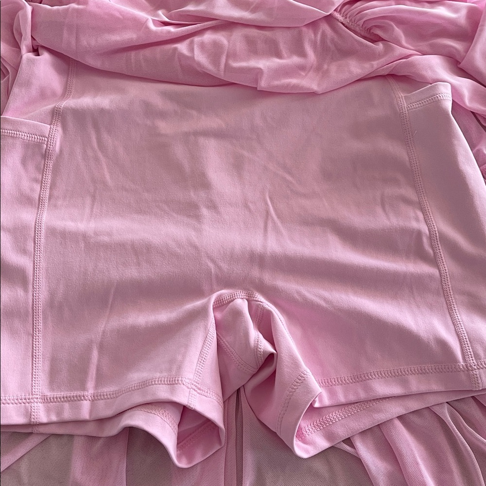 Blogilates Pink Tiered Ballerina Dress Medium NWT - Picture 7 of 7